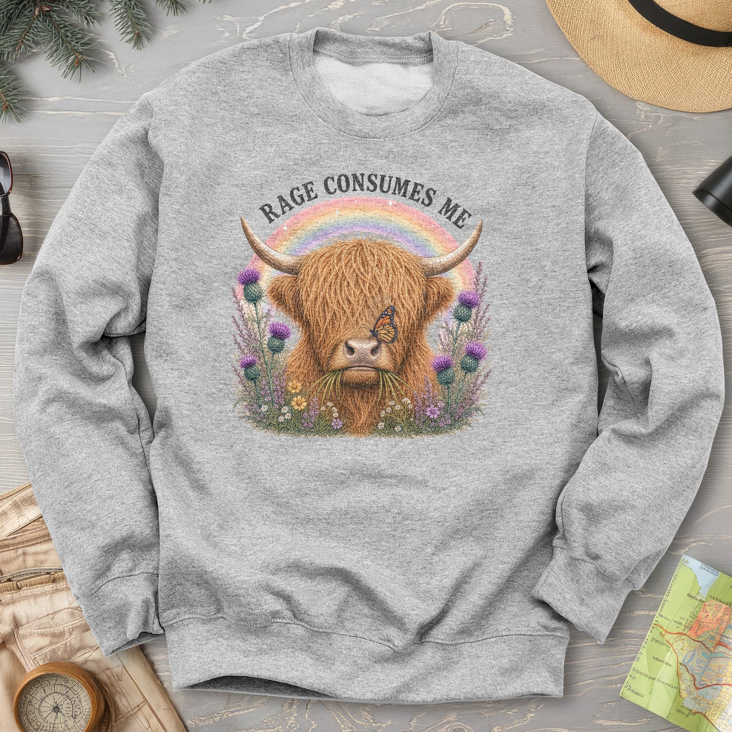Raging Coo Rainbow Sweatshirt