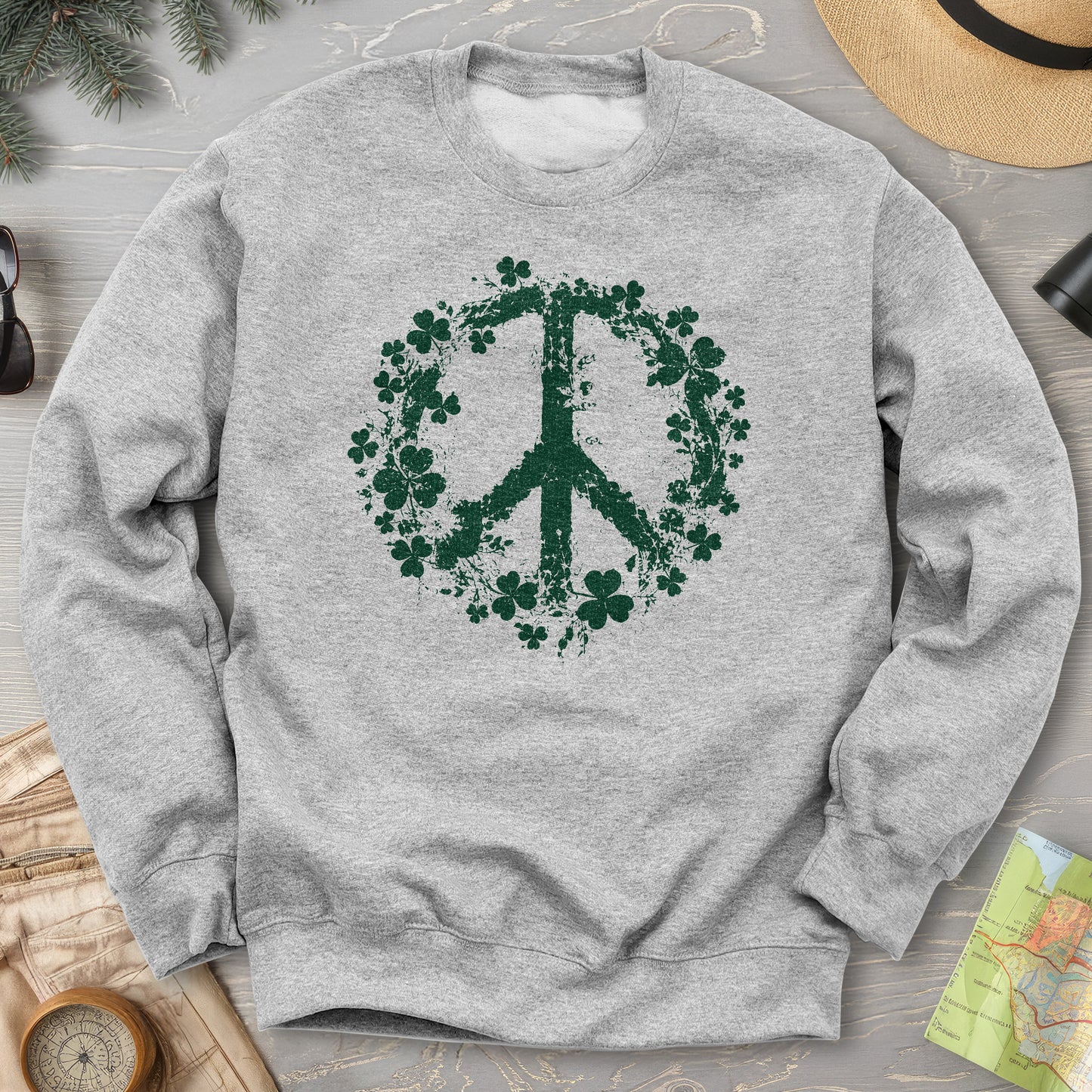 Shamrock Peace Sweatshirt