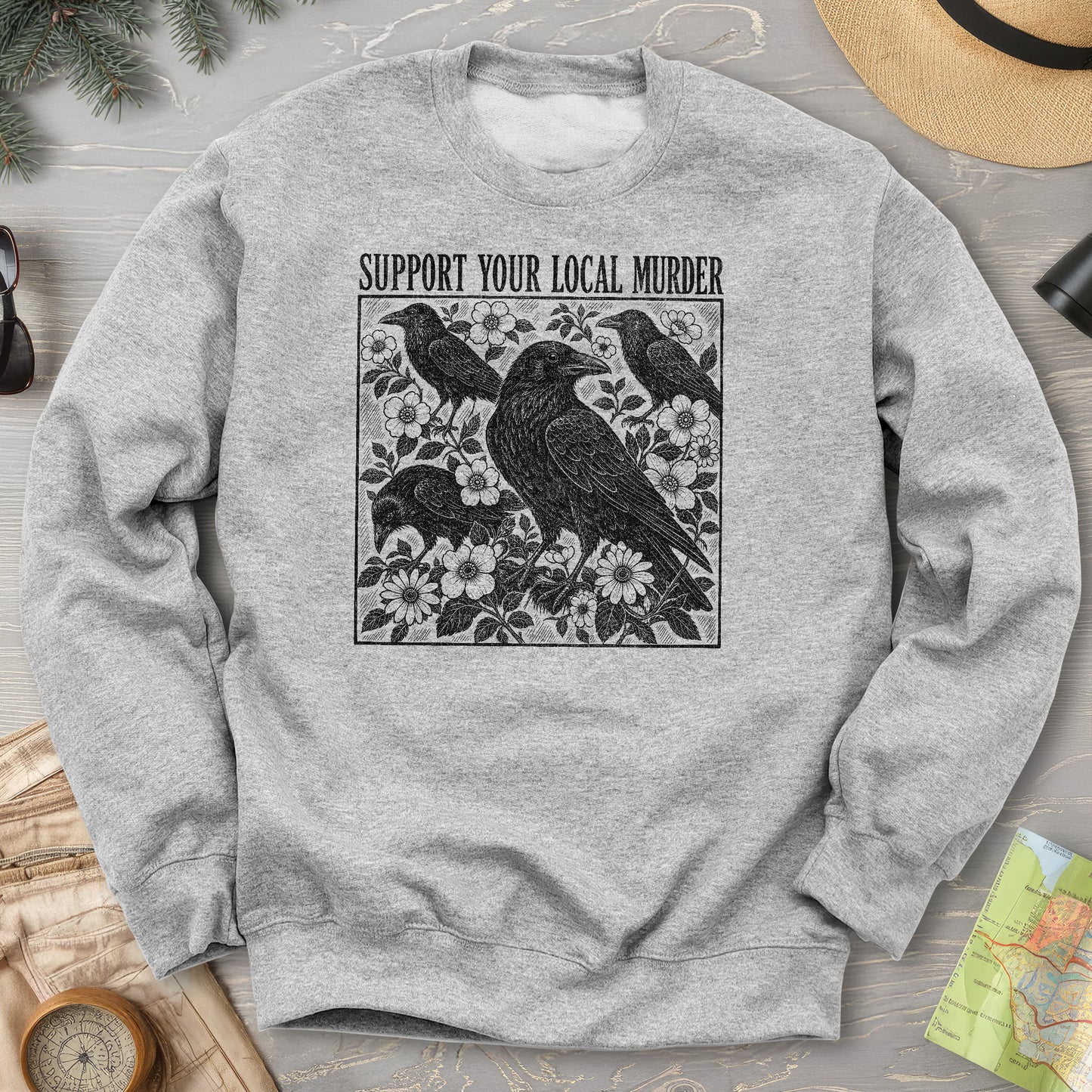 Crow Local Murder Sweatshirt