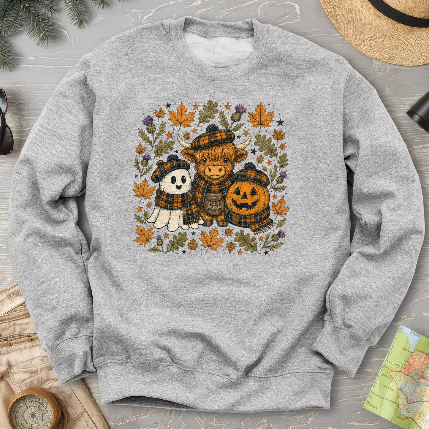 Autumn Plaid Trio Sweatshirt
