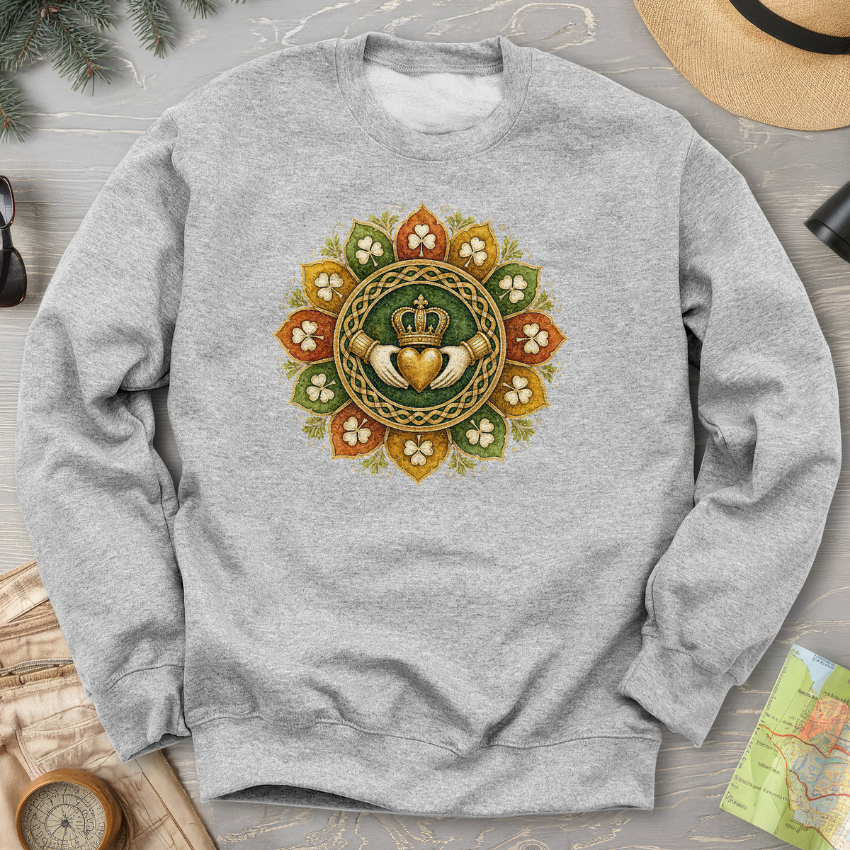 Claddagh Fall Mandala Sweatshirt