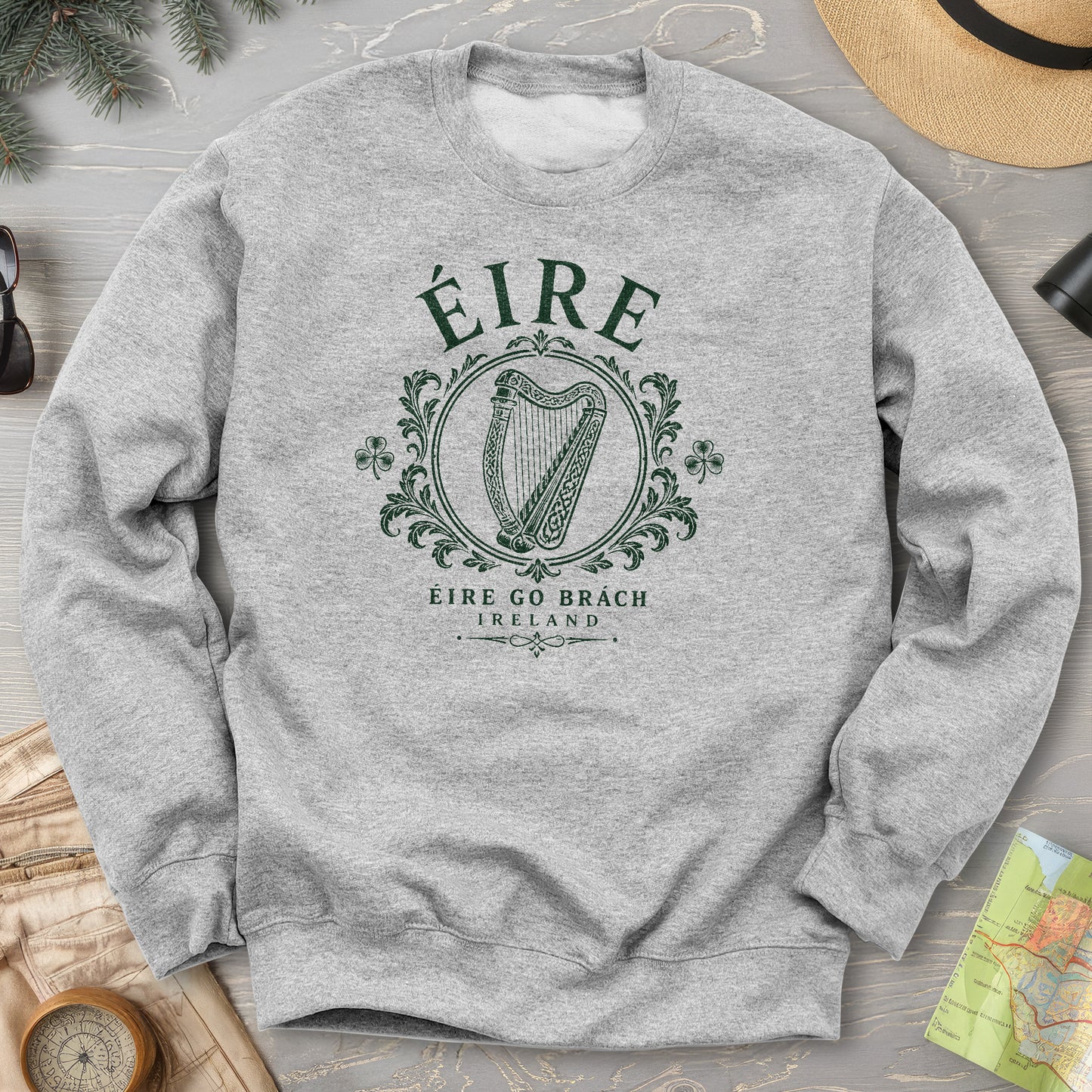 Éire Harp Laurels Sweatshirt