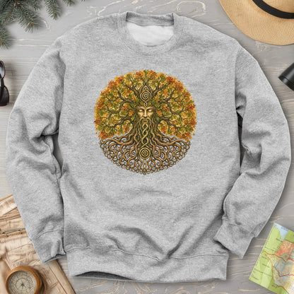Green Man Autumn Bloom Sweatshirt