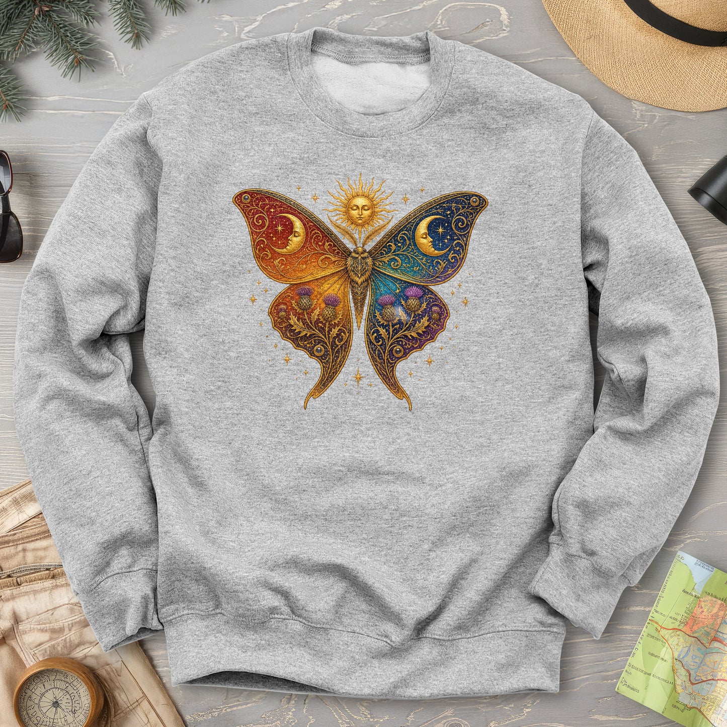 Celestial Butterfly Sweatshirt