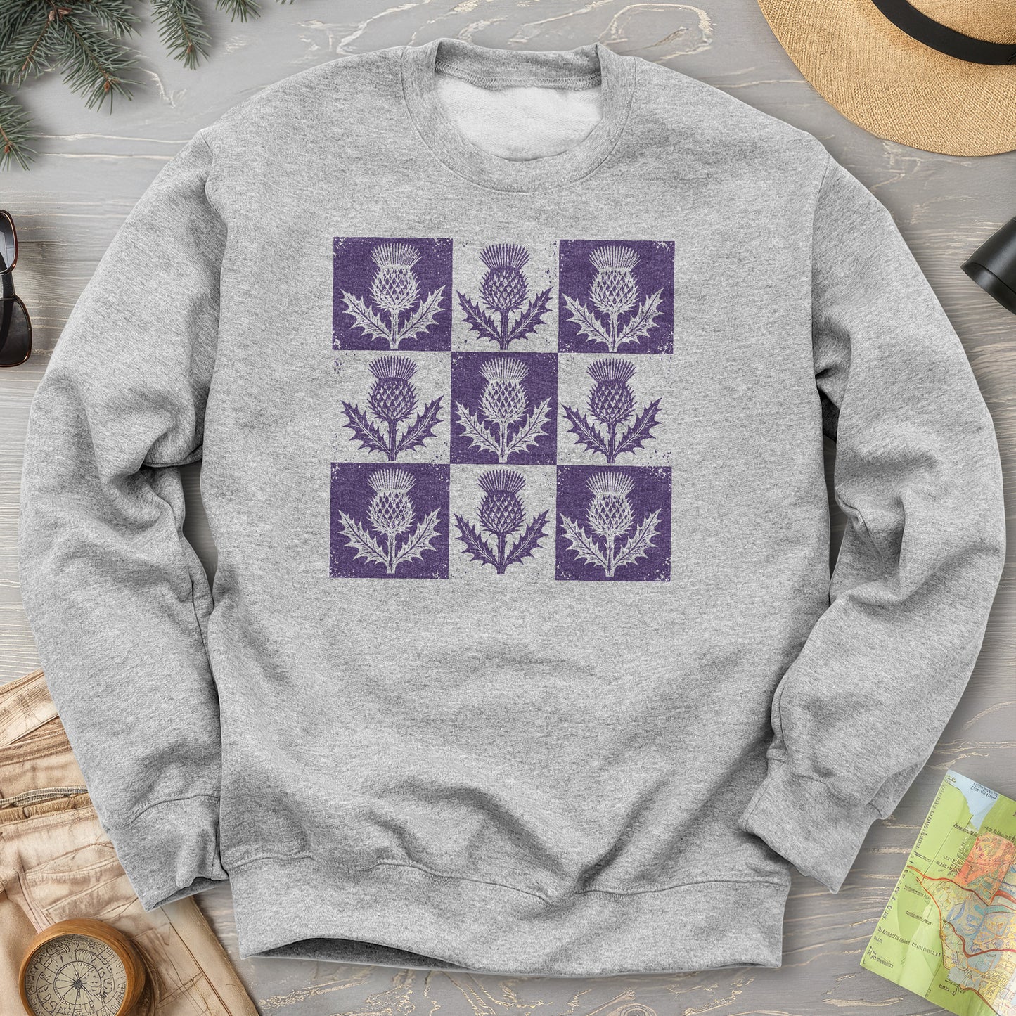 Thistle Box Pattern Sweatshirt