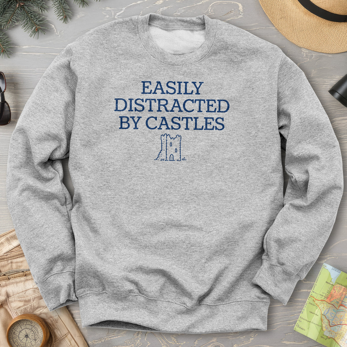 Distracted By Castles Sweatshirt