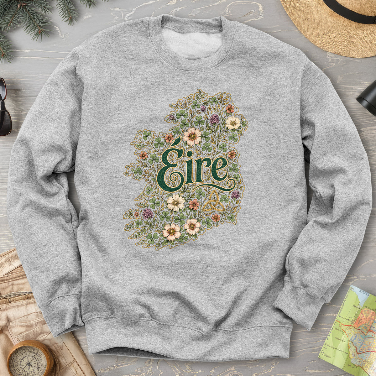 Éire Floral Map Sweatshirt