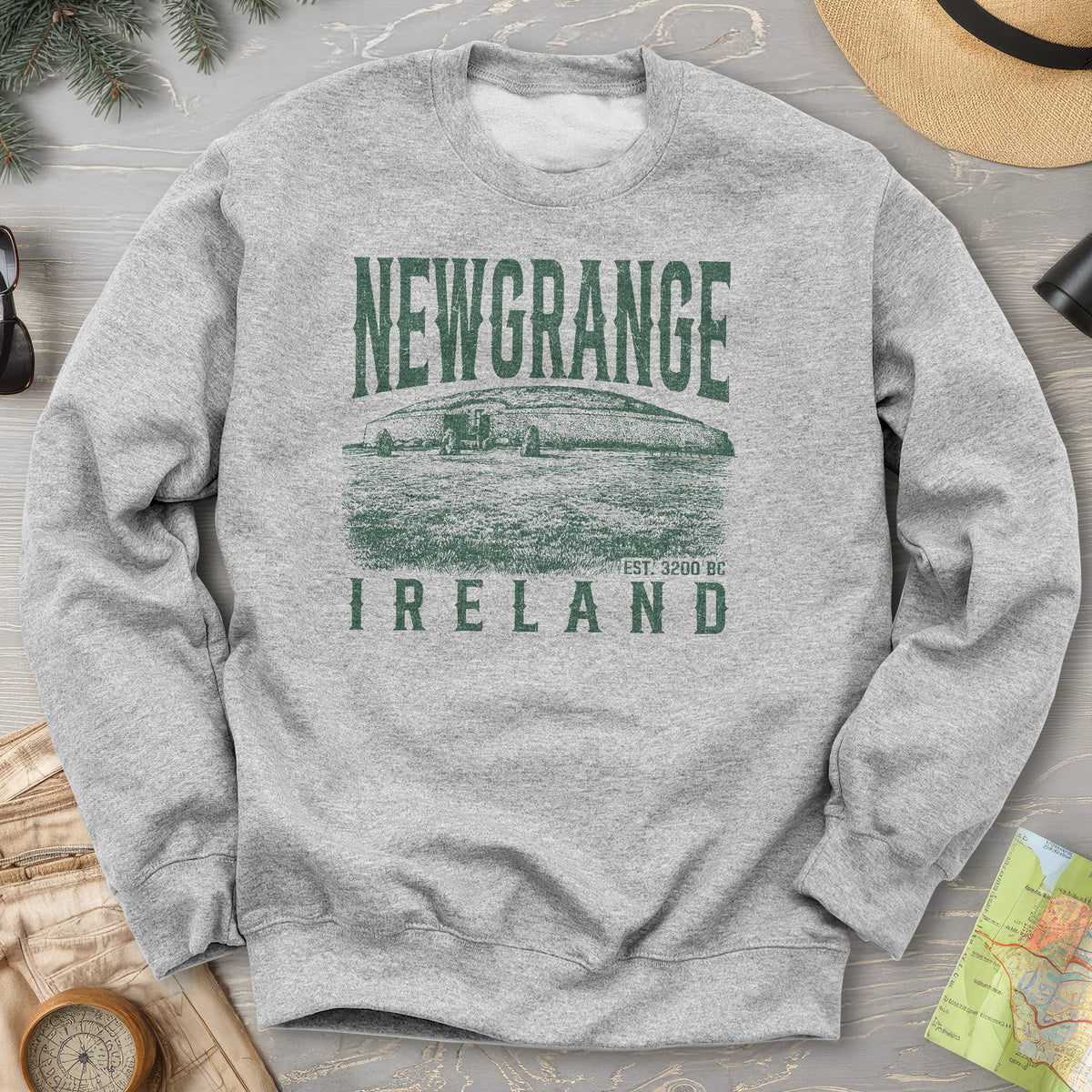 Newgrange Ireland Sketch Sweatshirt