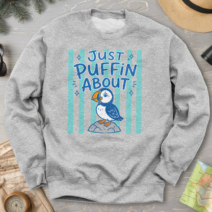 Just Puffin About Stripes Sweatshirt