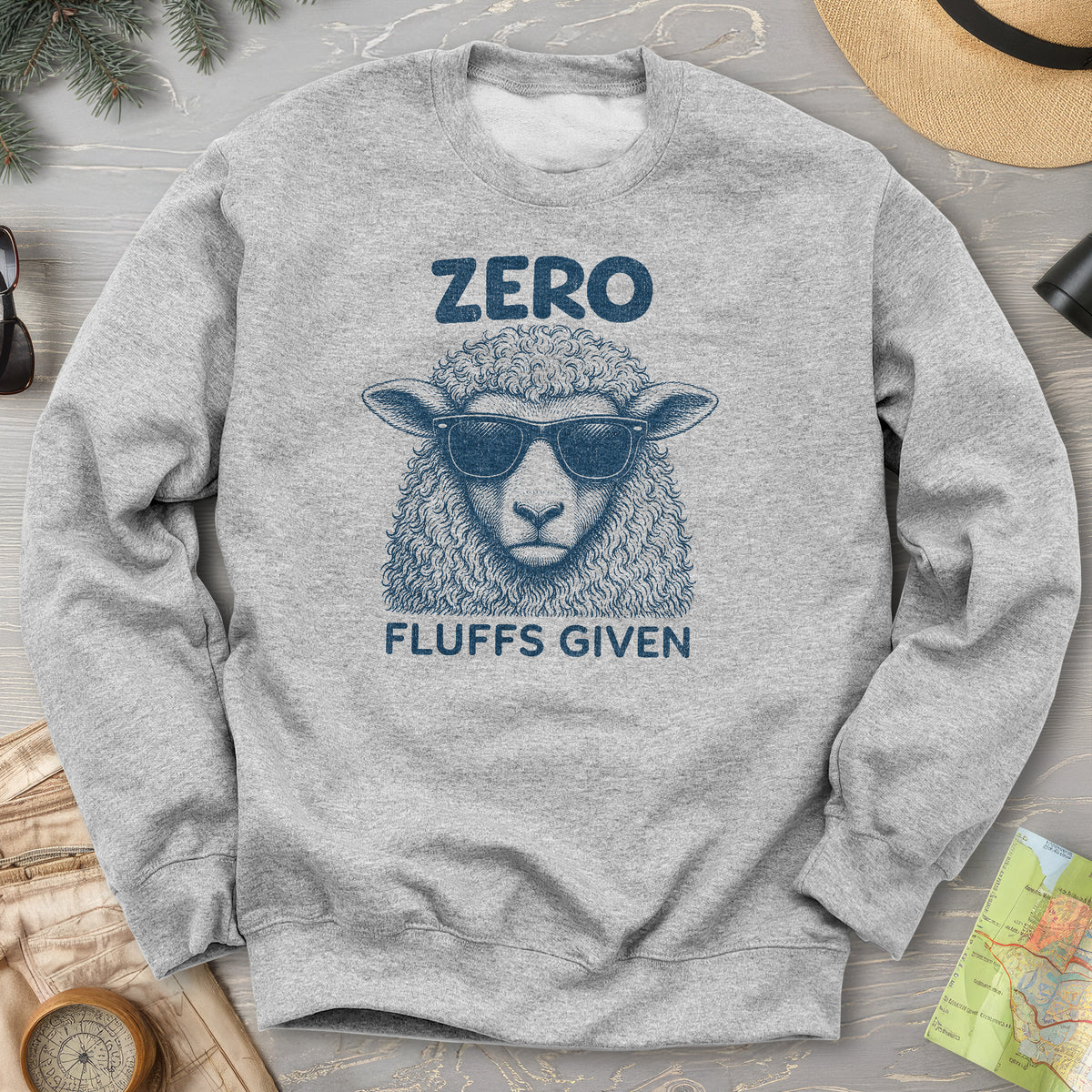 Zero Fluffs Given Sweatshirt