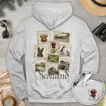 Scotland Vintage Stamps Hoodie