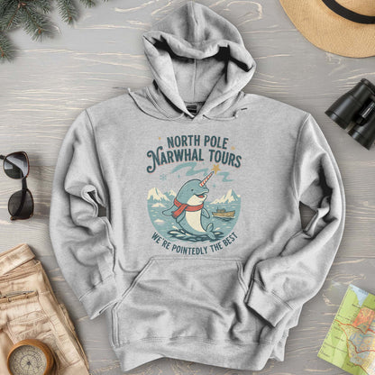 North Pole Narwhal Tours Hoodie