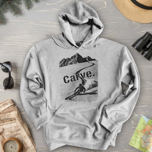 Carve Ski Print Hoodie