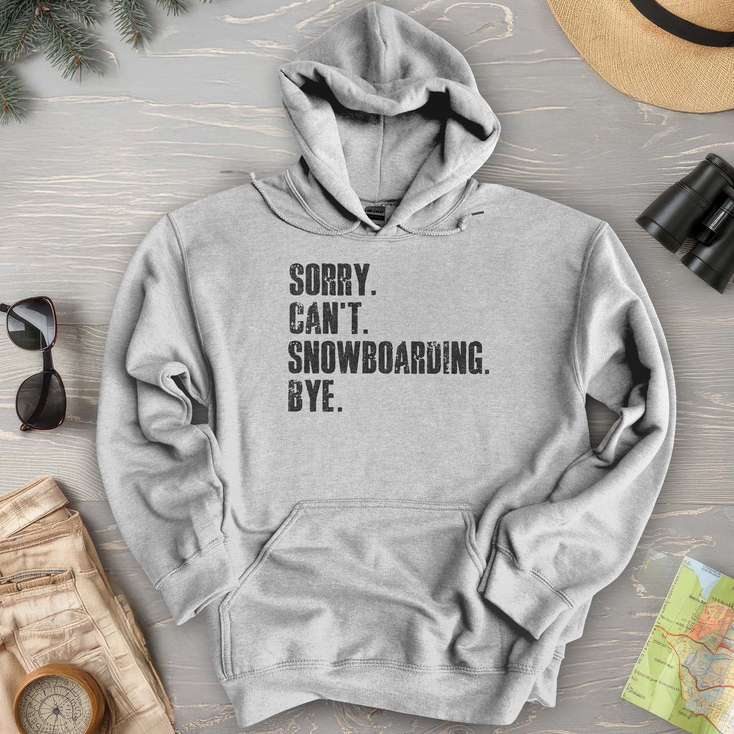 Sorry Snowboarding Hoodie
