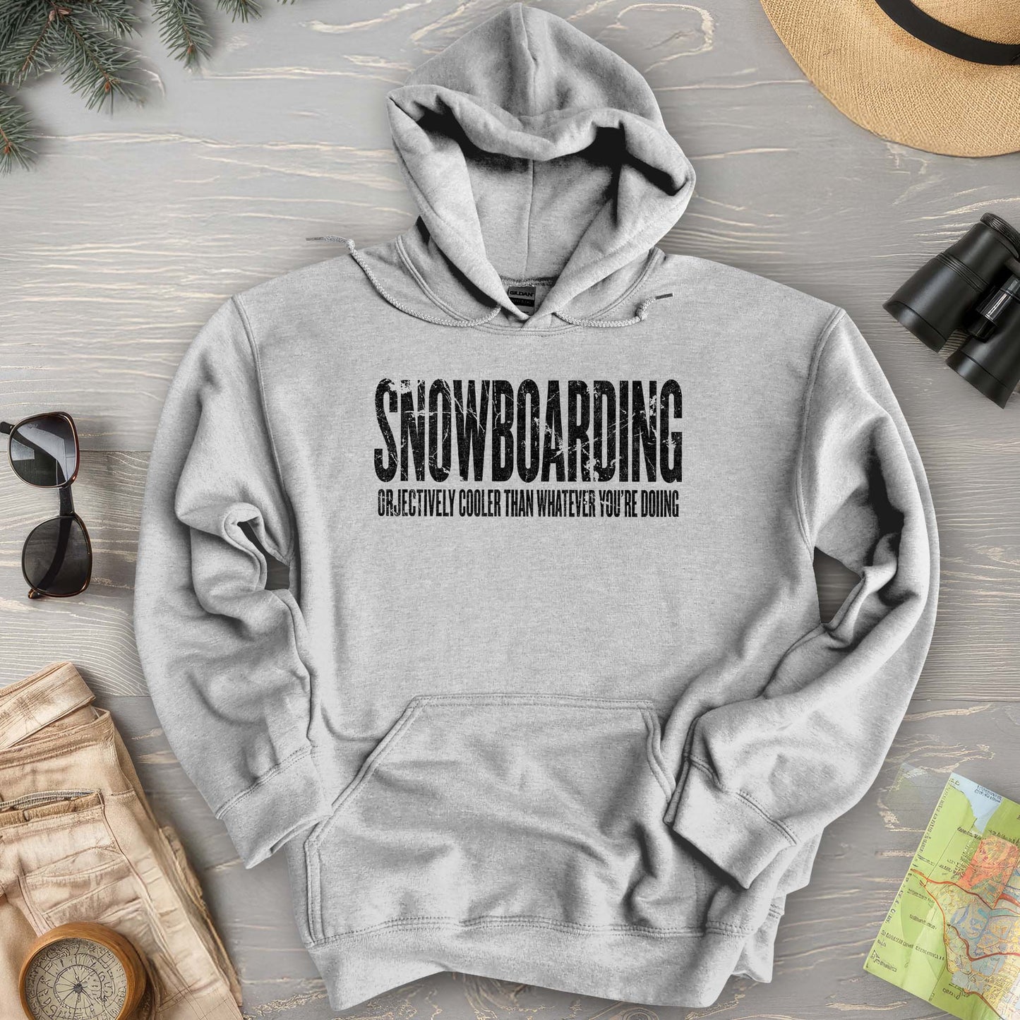 Snowboarding "Cooler" Hoodie