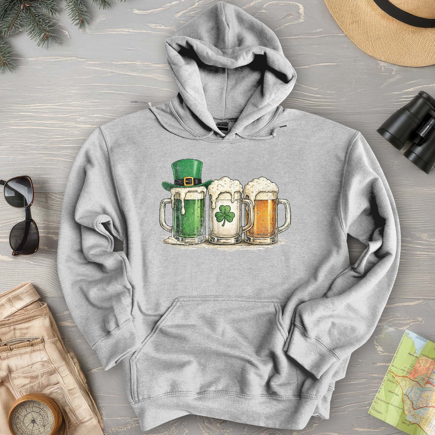 Irish Flag Mugs Hoodie