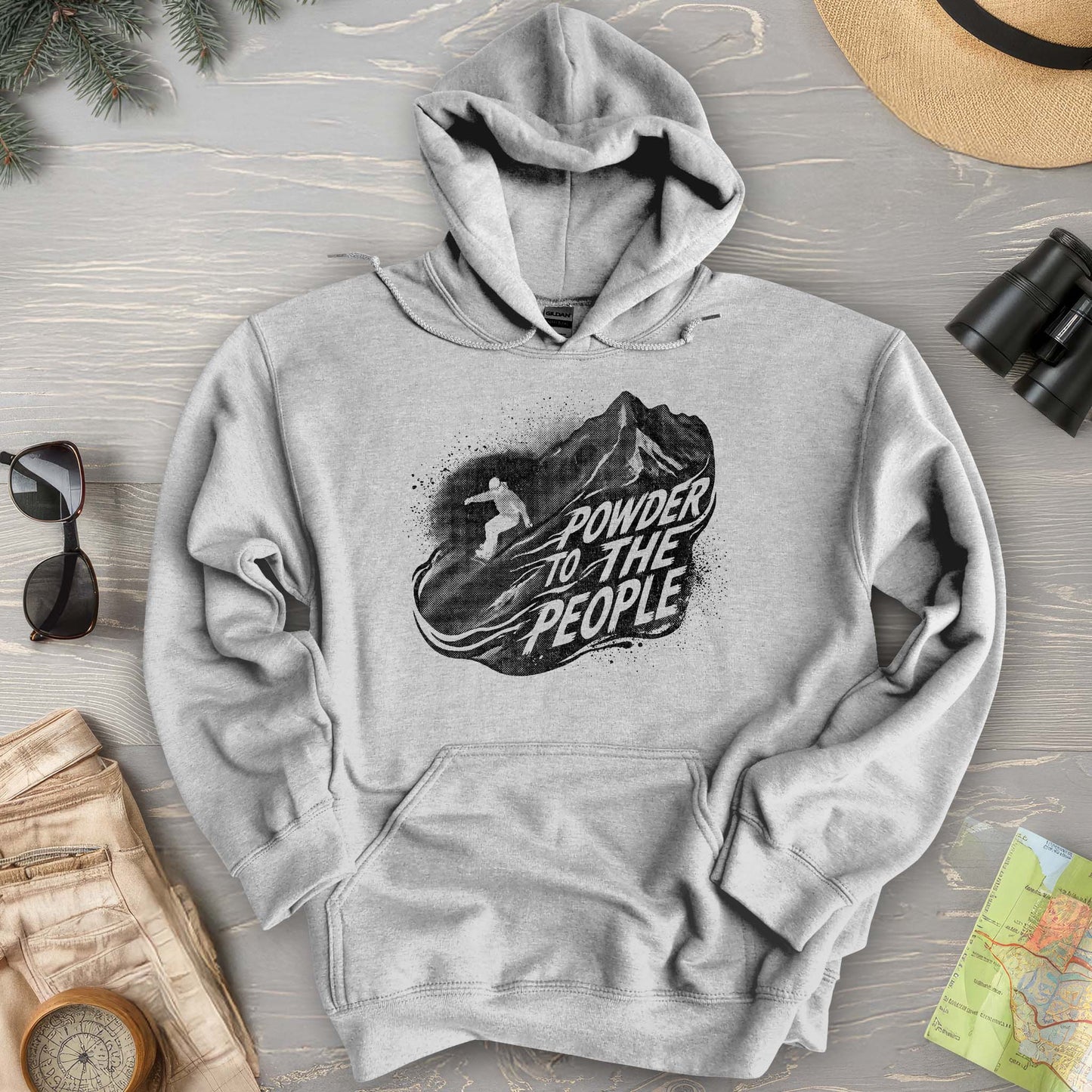 Powder to the People Boarding Hoodie