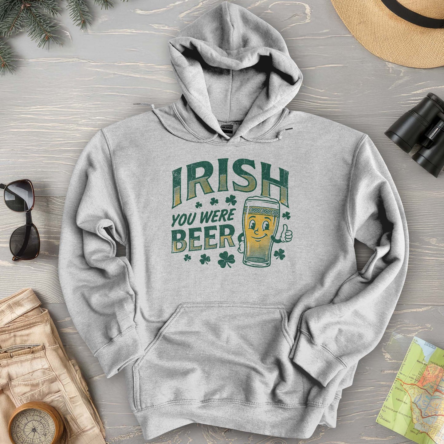 Irish You Were Beer Hoodie