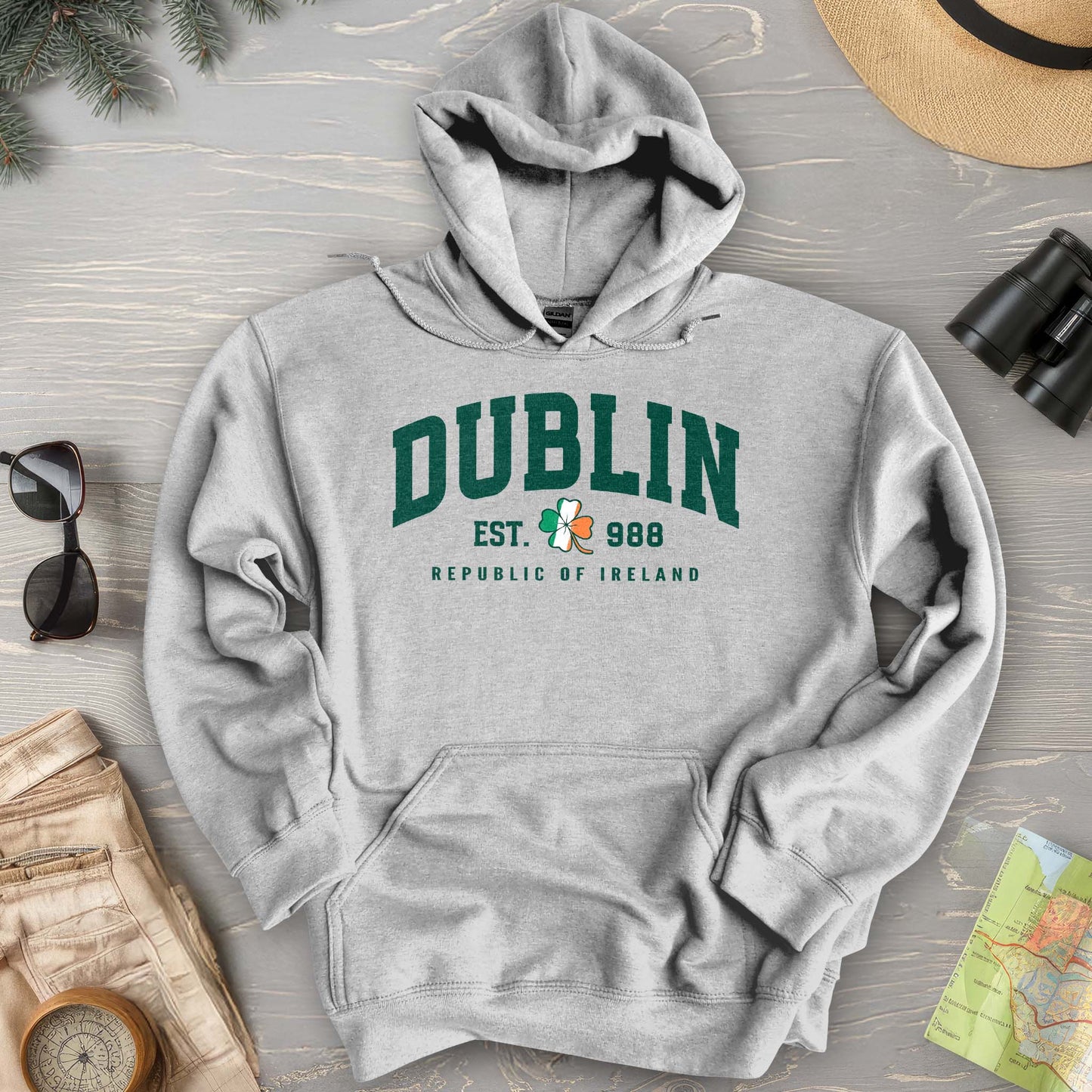 Dublin Varsity Flag Hoodie