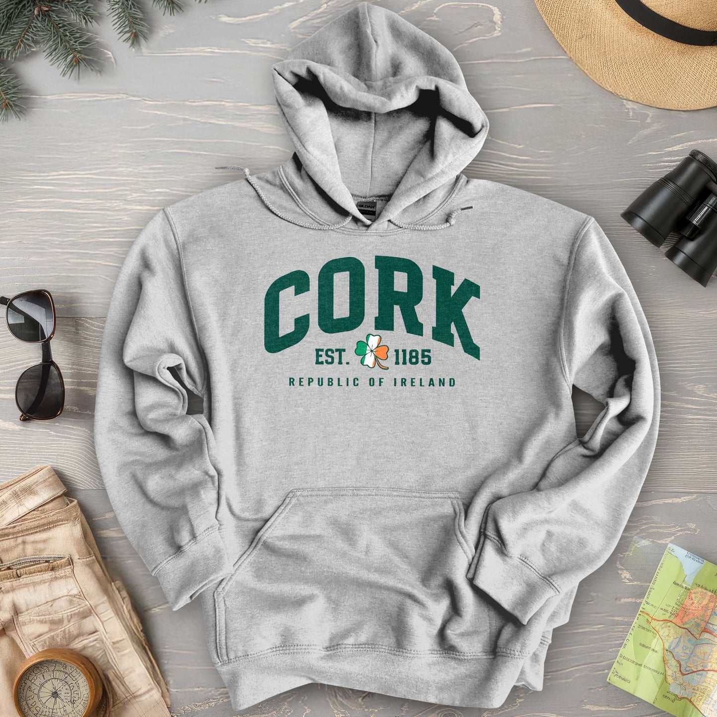 Cork Varsity Flag Hoodie