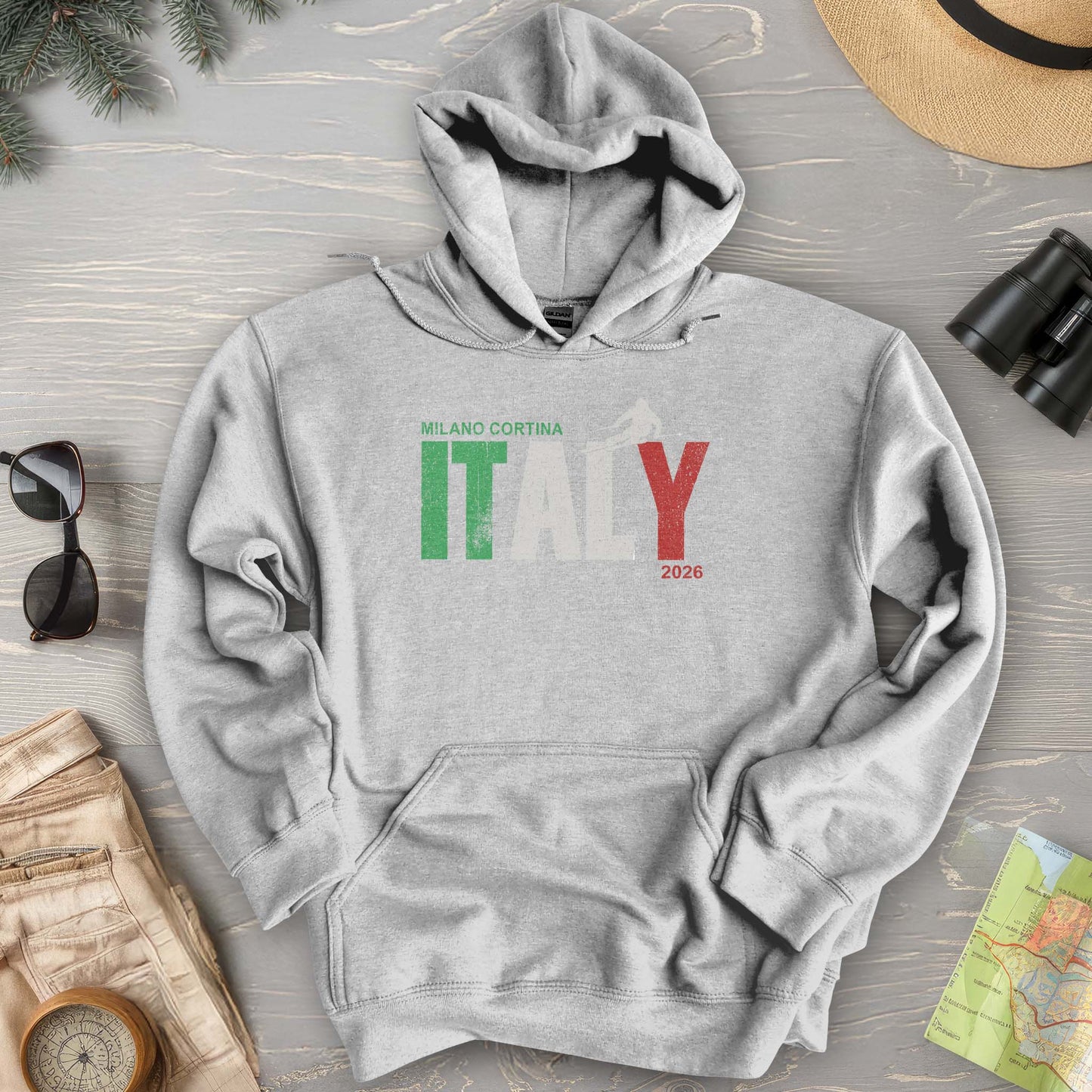 Milano Cortina Skier Hoodie