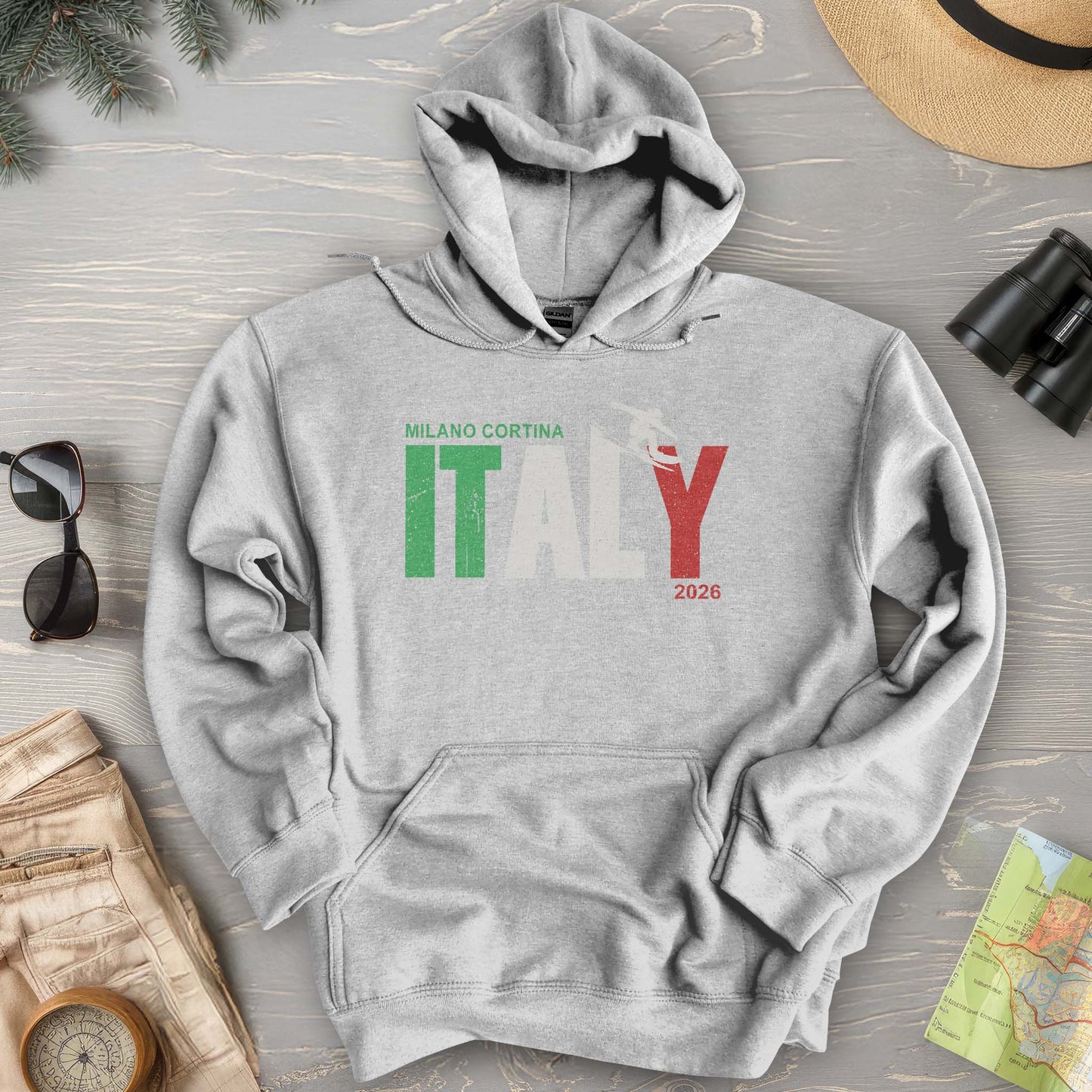 Milano Cortina Snowboarder Hoodie