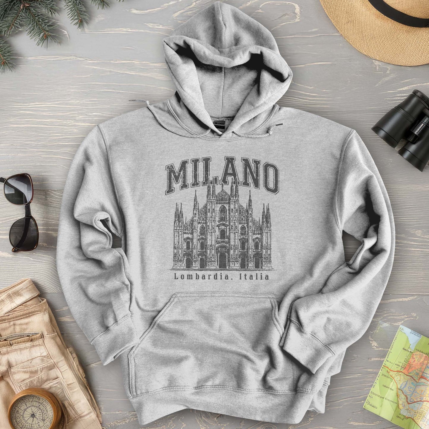 Duomo di Milano Varsity Hoodie