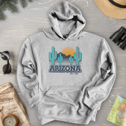 Arizona Retro Cactus Hoodie