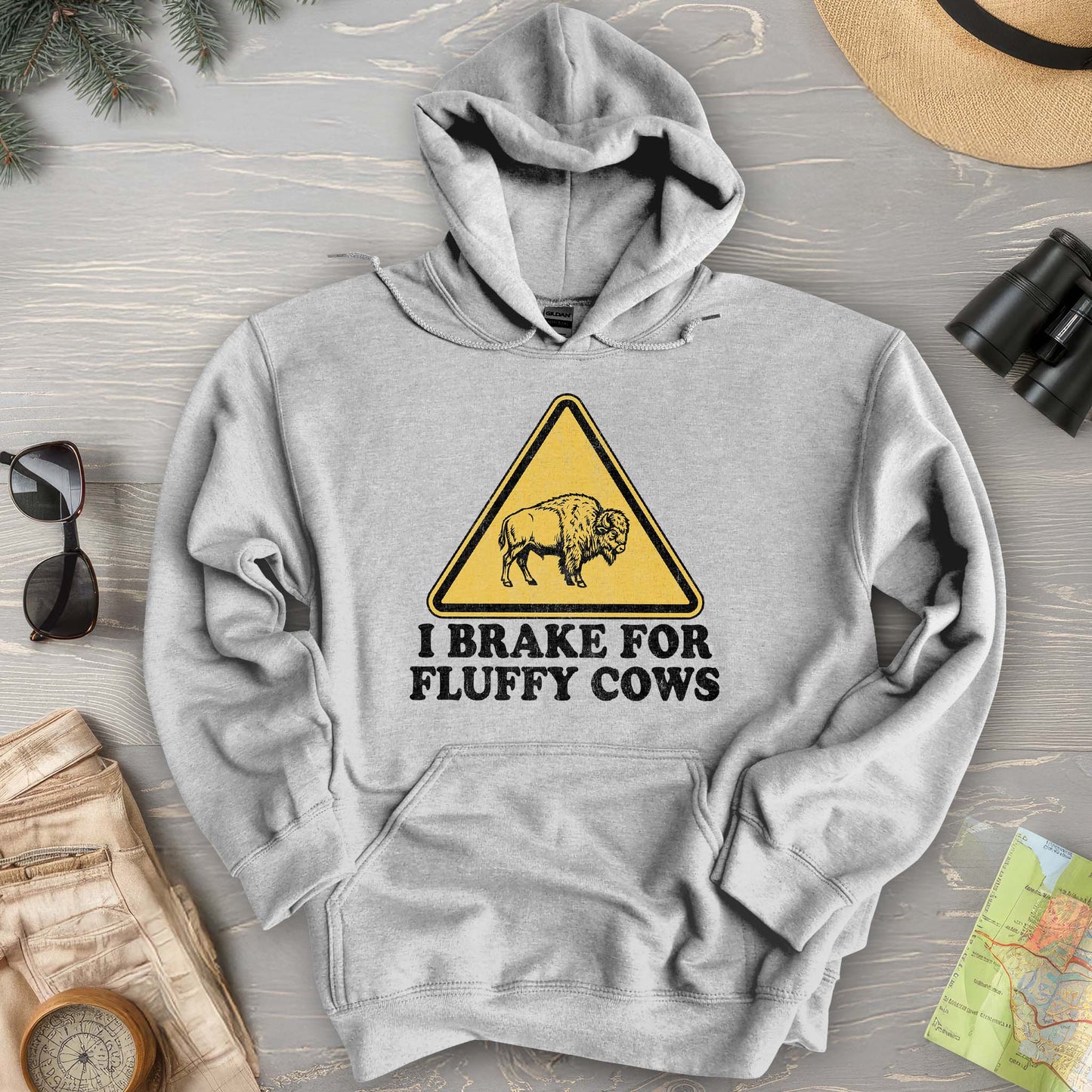 Brake For Fluffy Cows Hoodie