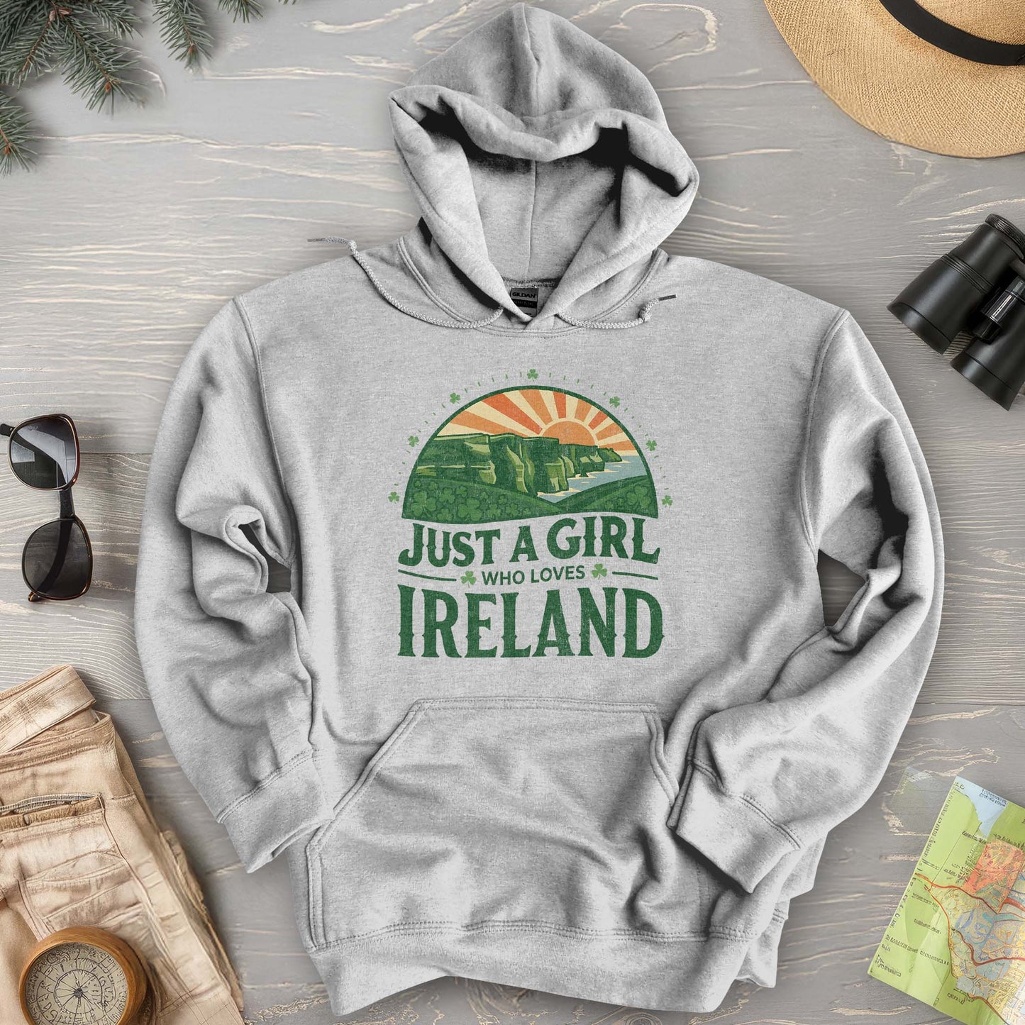 Just a Girl Who Loves Ireland Hoodie