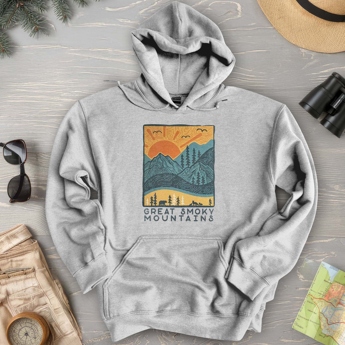 Smoky Mountains Scandi Hoodie
