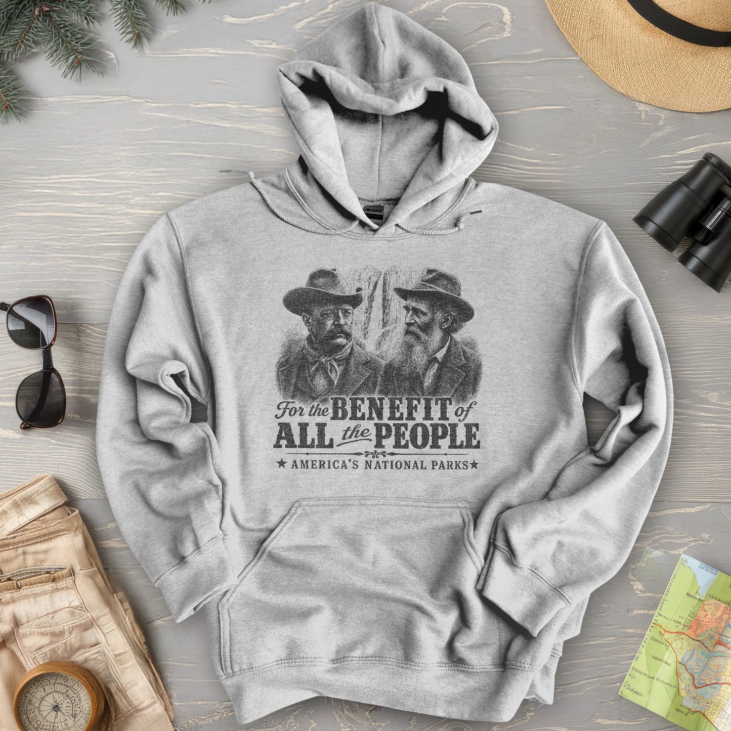 Roosevelt and Muir Hoodie