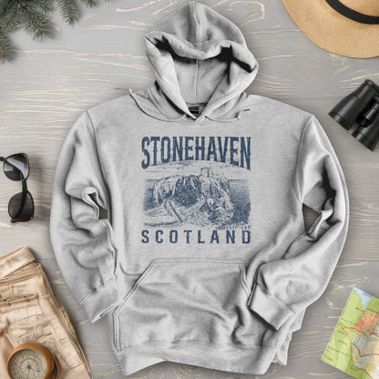 Stonehaven Scotland Sketch Hoodie