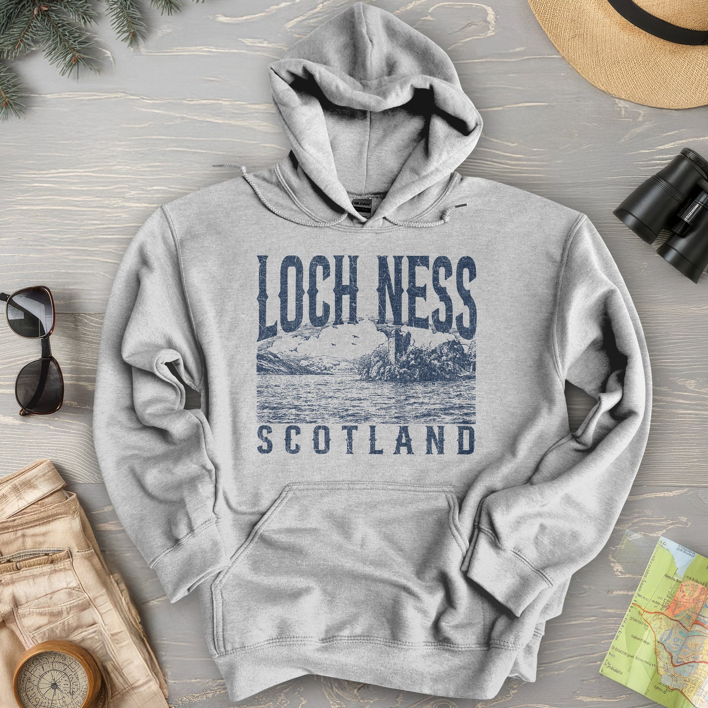 Loch Ness Sketch Hoodie