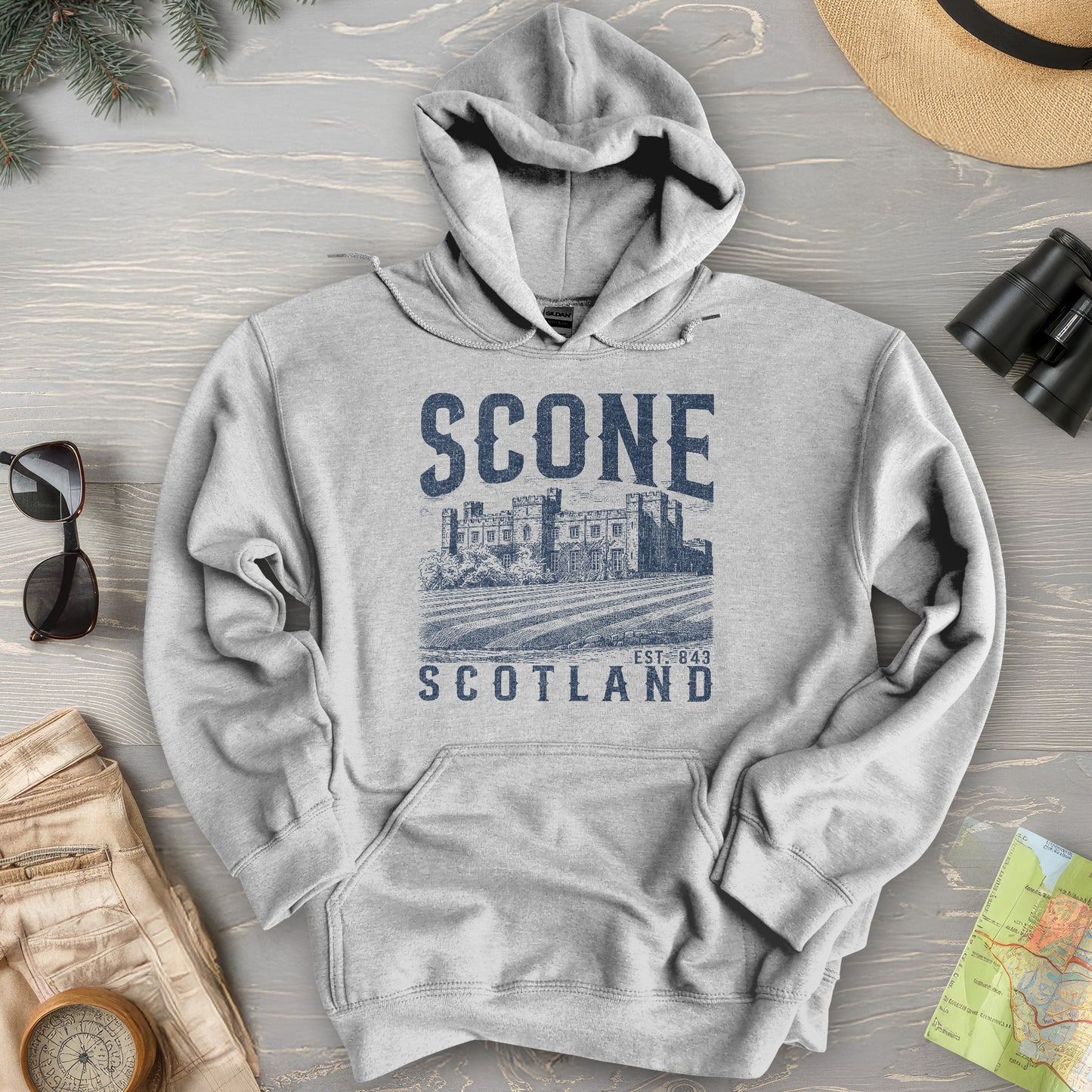 Scone Scotland Sketch Hoodie