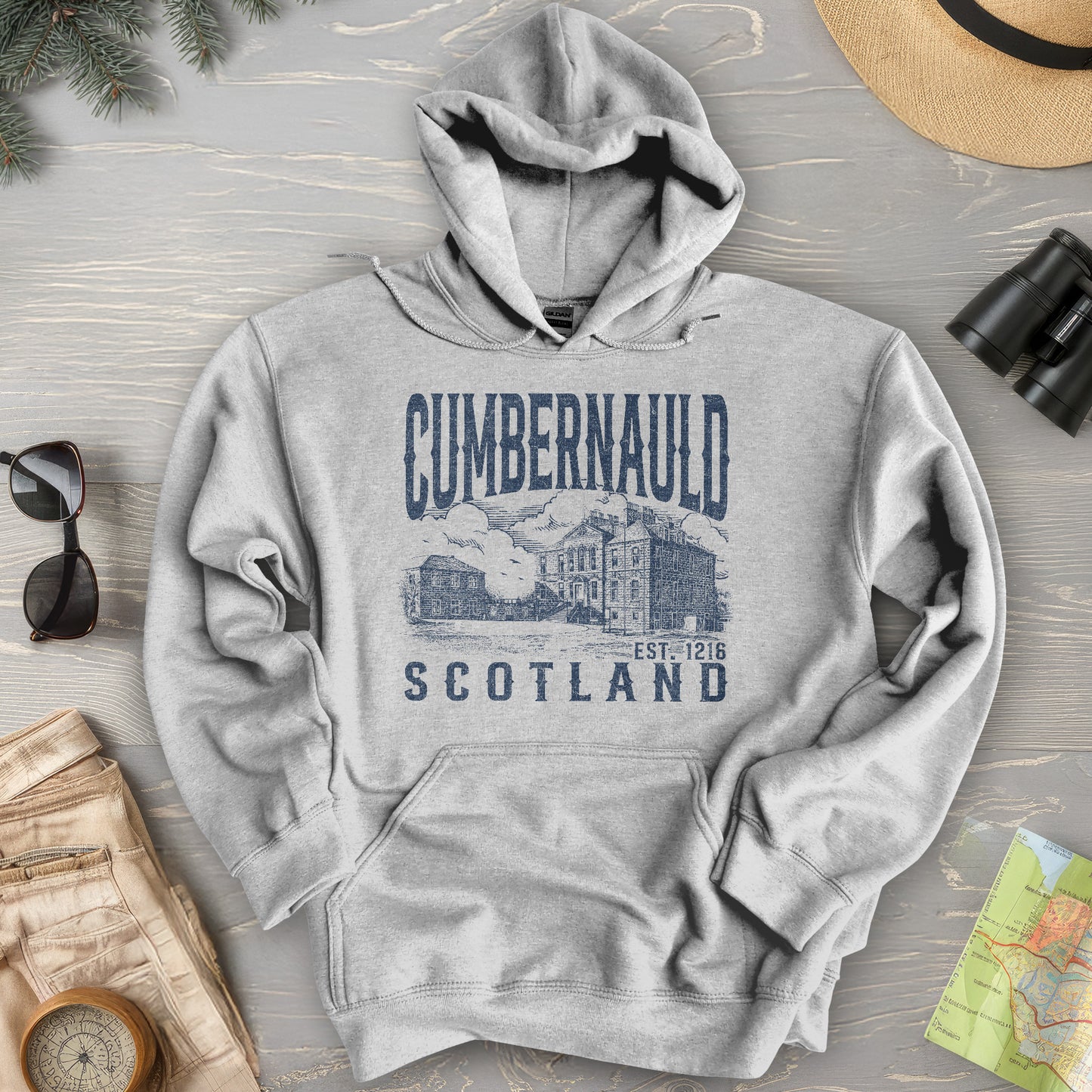 Cumbernauld Scotland Sketch Hoodie