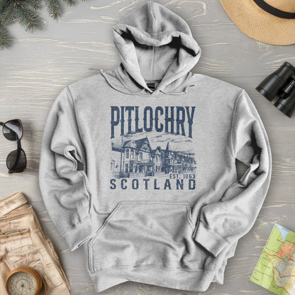 Pitlochry Scotland Sketch Hoodie