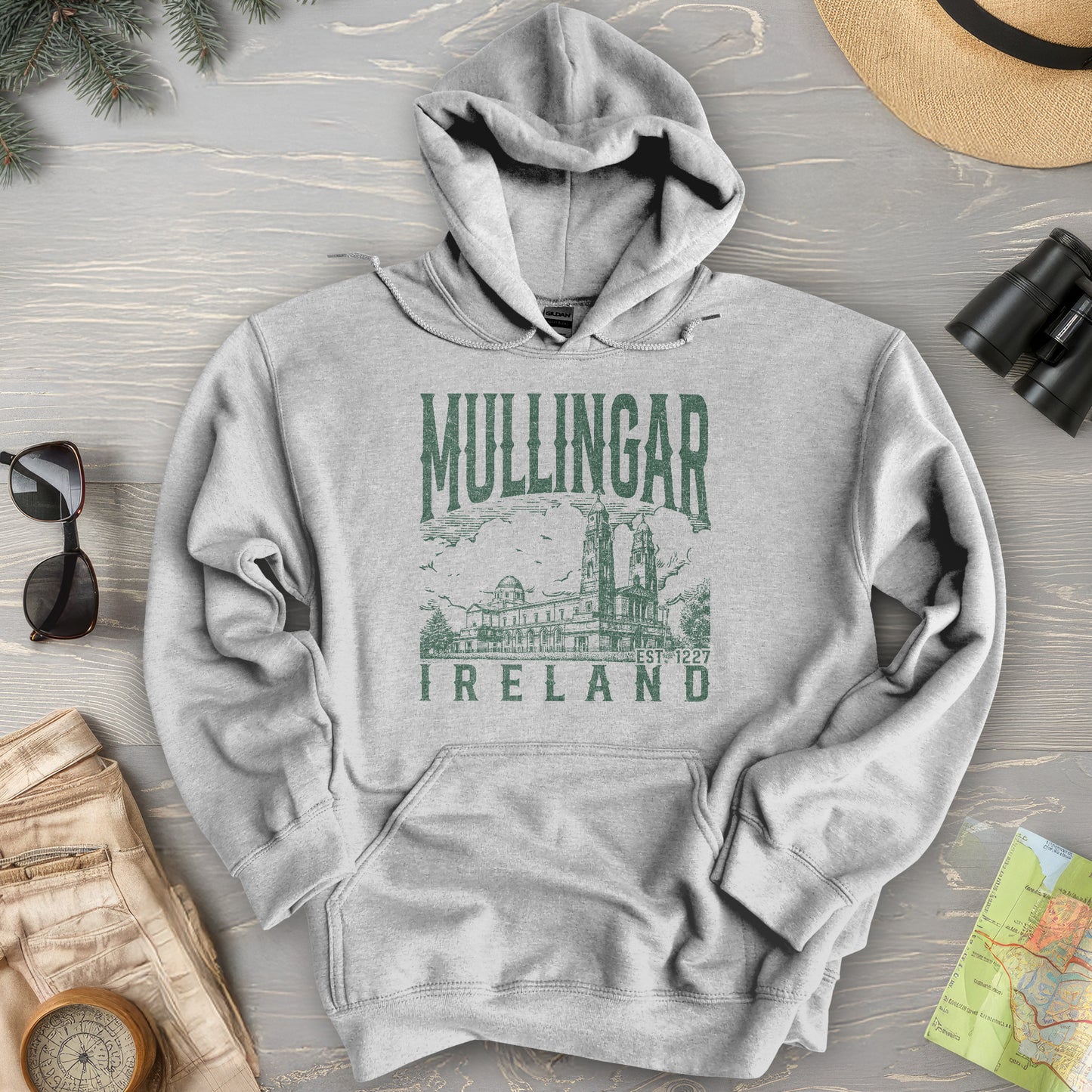 Mullingar Ireland Sketch Hoodie