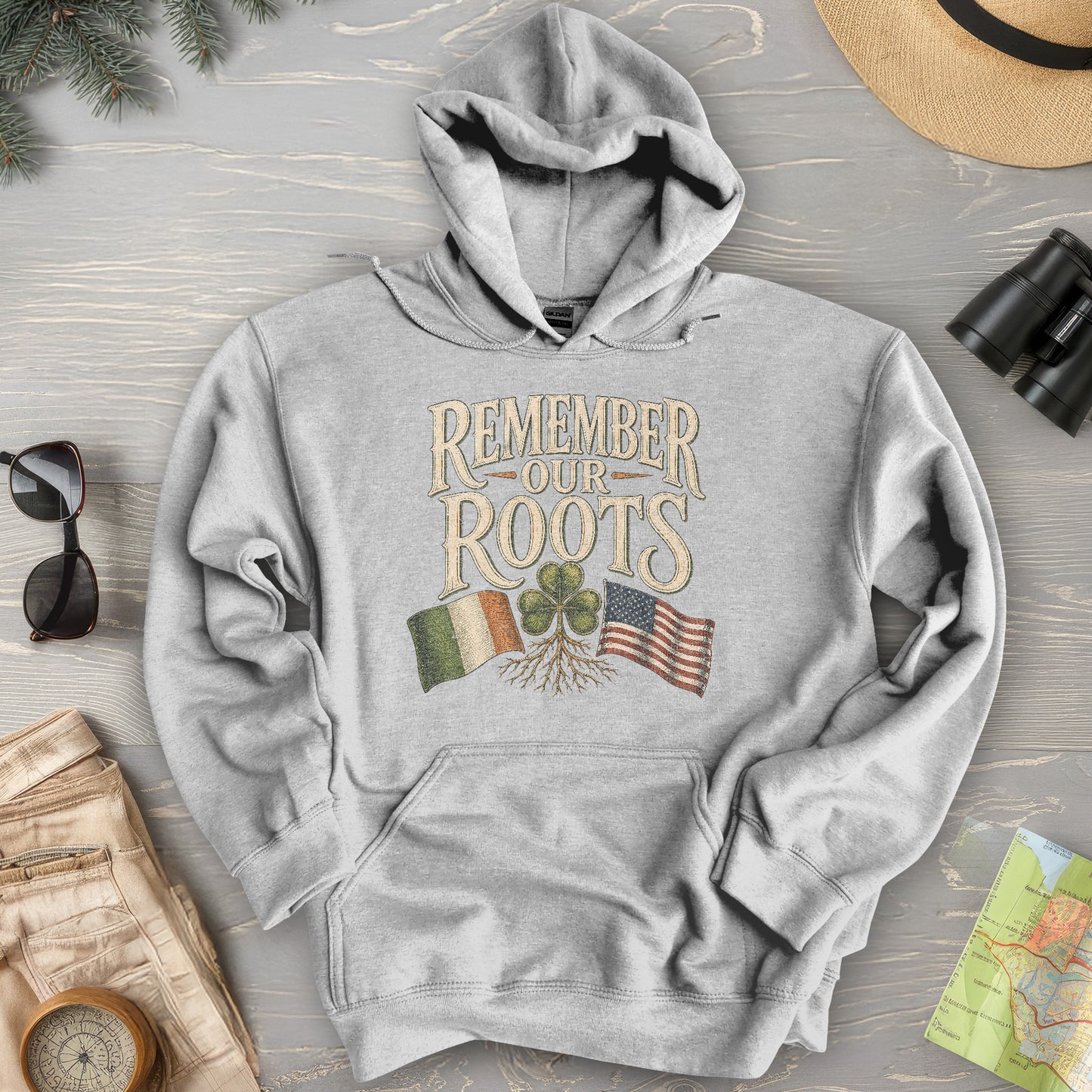 Remember Irish Roots Hoodie