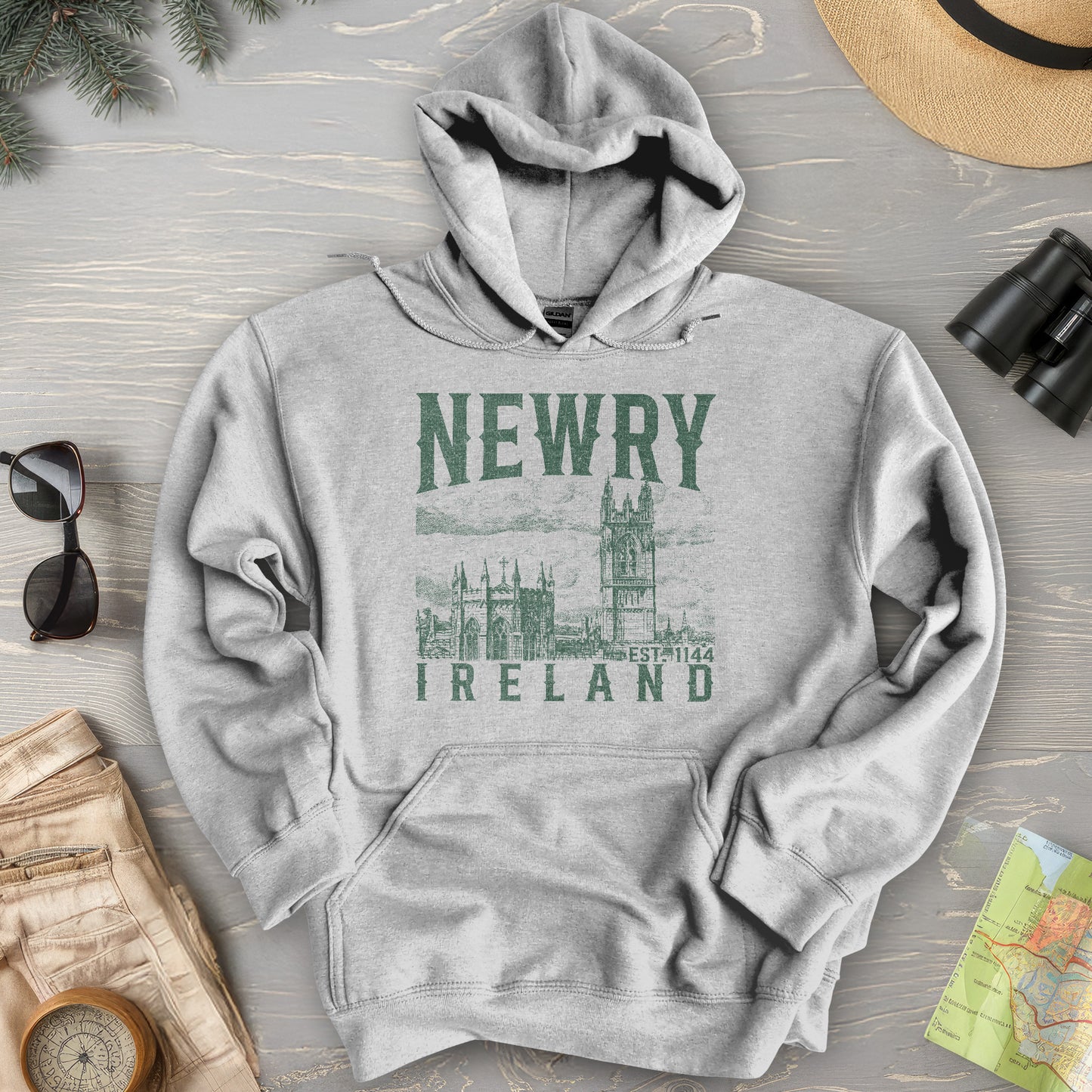 Newry Ireland Sketch Hoodie