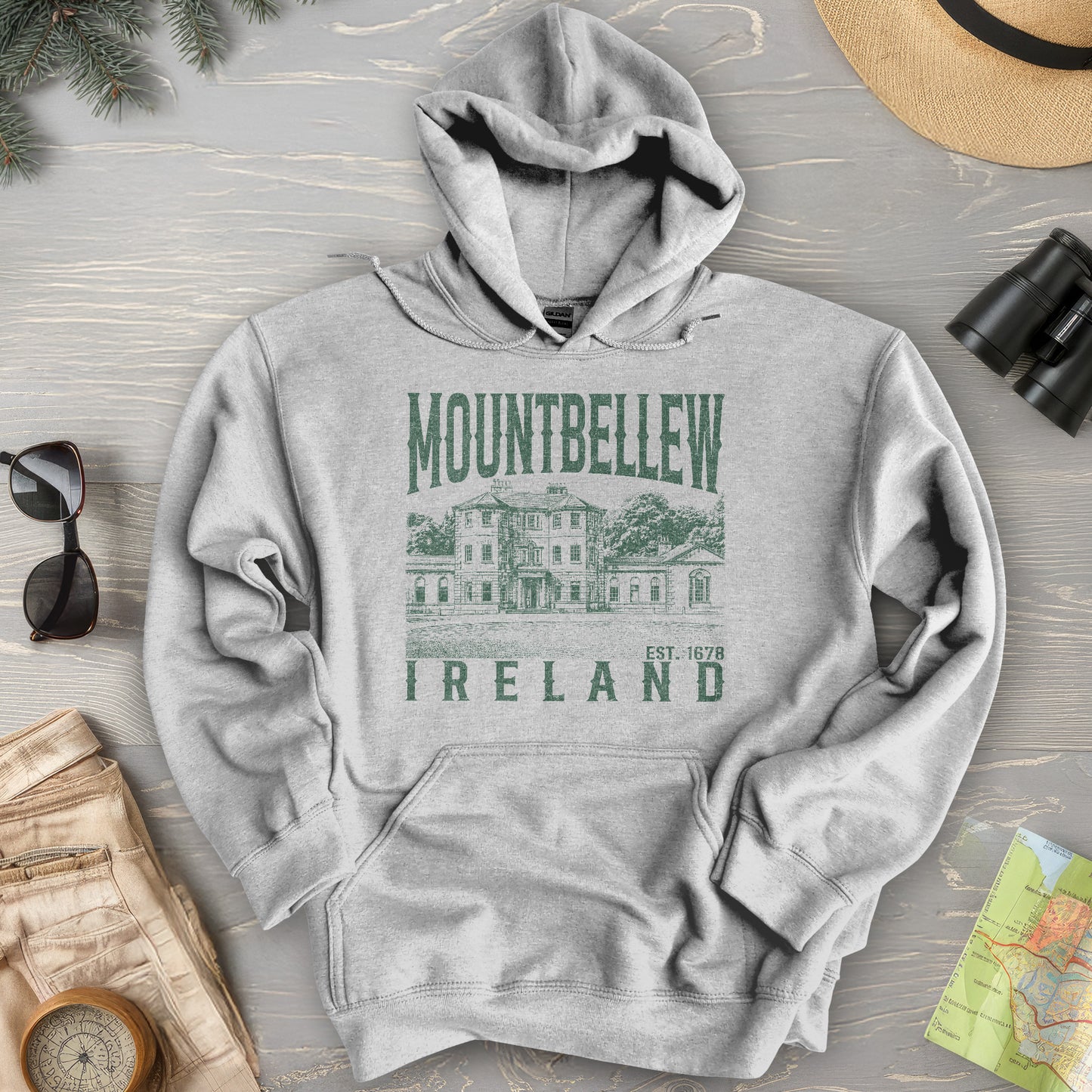 Mountbellew Ireland Sketch Hoodie