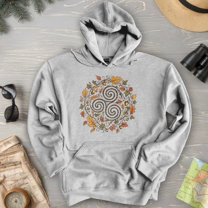 Celtic Autumn Spiral Hoodie