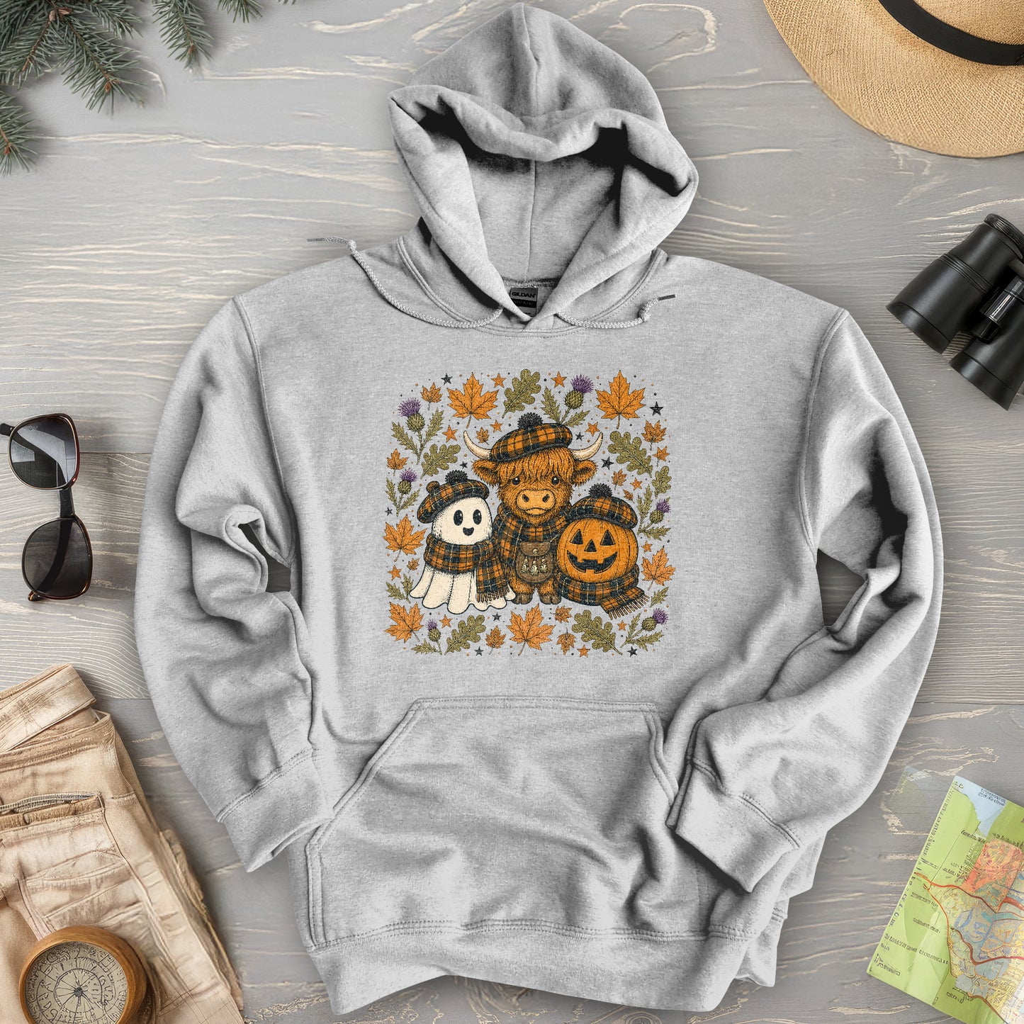 Autumn Plaid Trio Hoodie