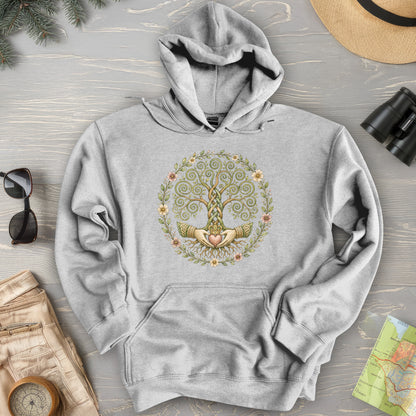 Claddagh Triskele Tree Hoodie