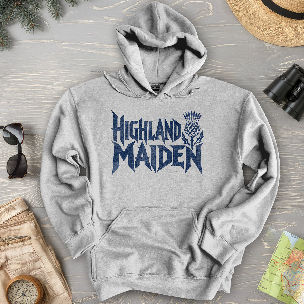 Highland Maiden Thistle Hoodie