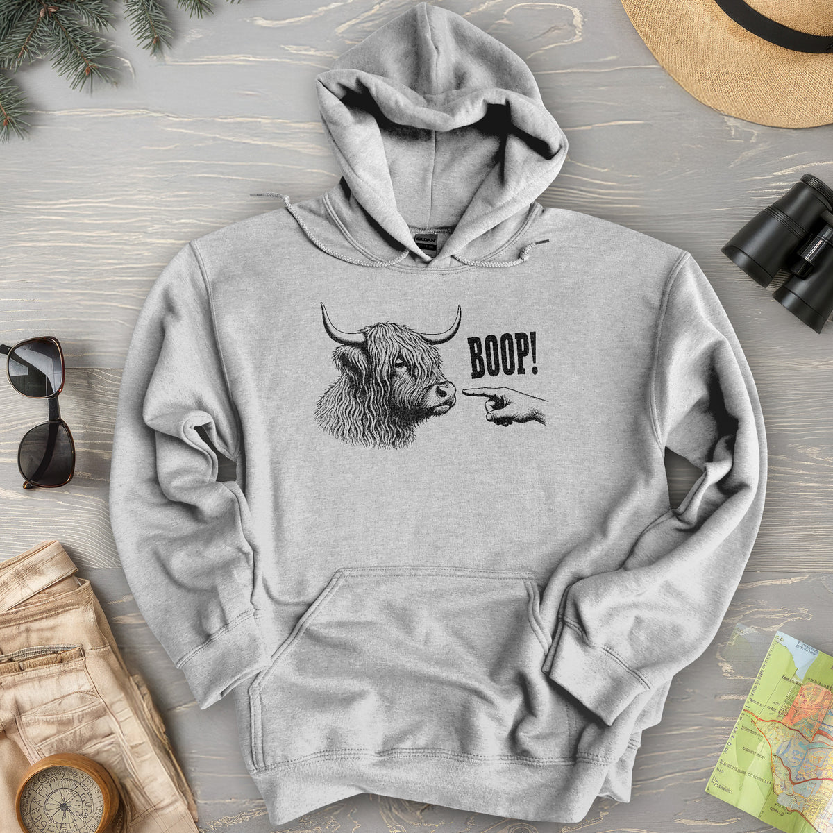 Boop Highland Coo Hoodie