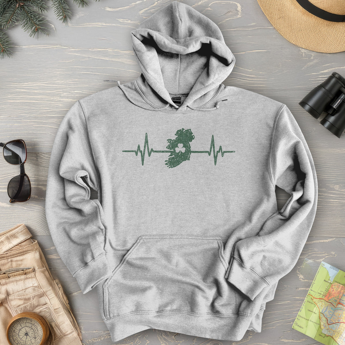 Ireland Heartbeat Hoodie