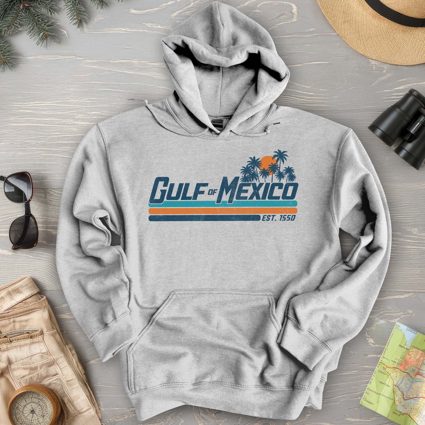 Bargain Bin Overstock! Gulf of Mexico Retro Stripe Hoodie