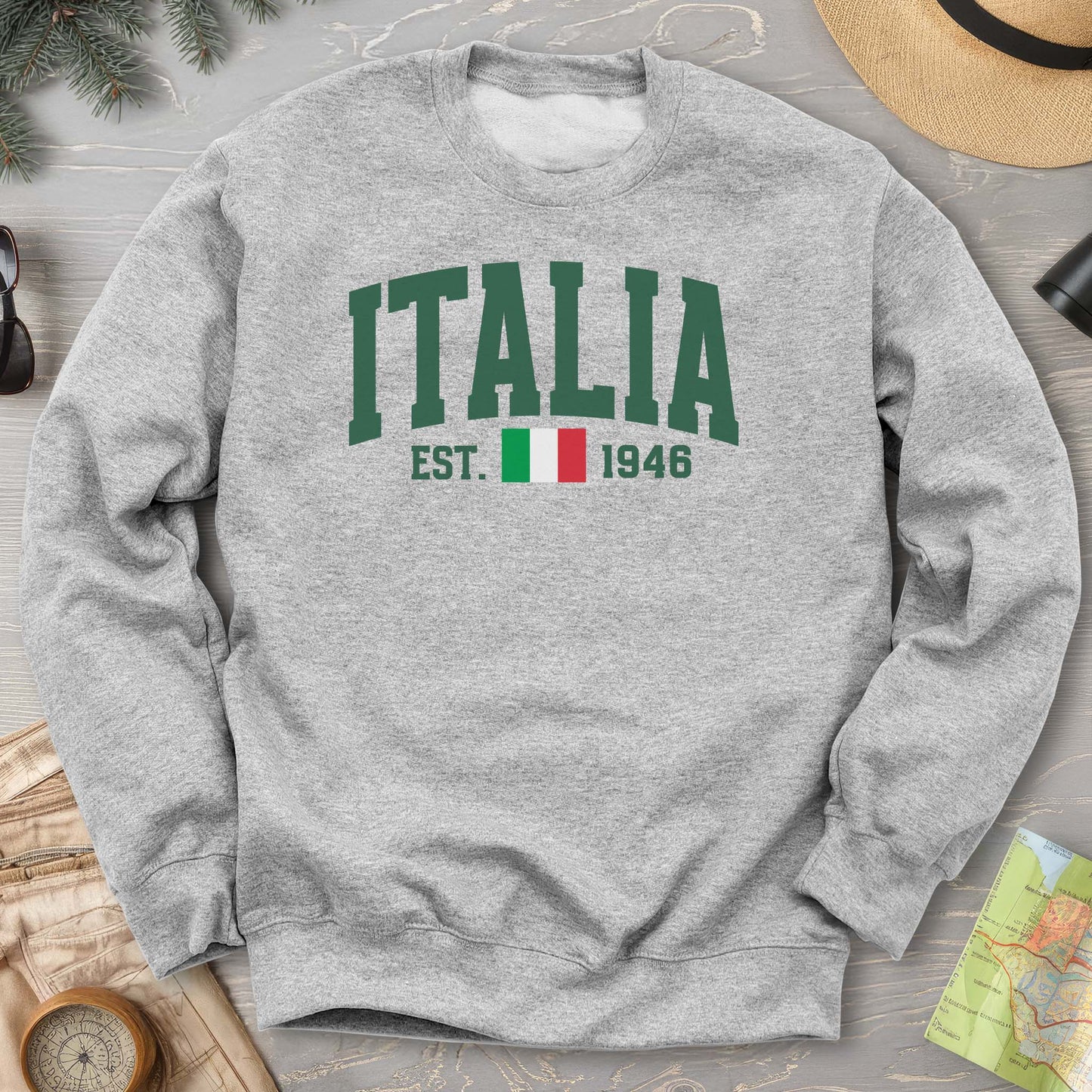 Italia Varsity Flag Sweatshirt