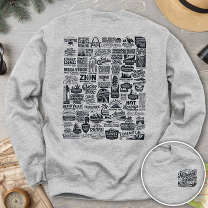 National Parks "63 Vintage Logos" Crewneck Sweatshirt